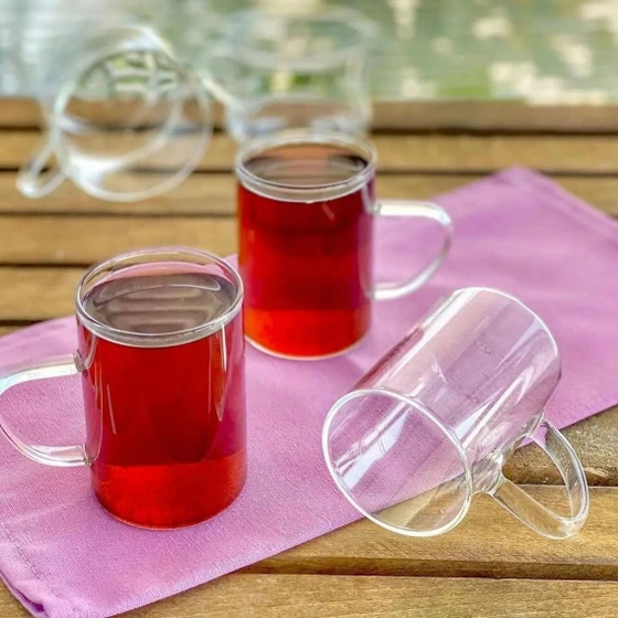 استکان چای استکان چای خوری پیرکس شعله مستقیم محصول پروتی ترکیه حجم:215 ارتفاع:8قطر:5.5 هر ست شش تایی