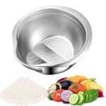 آبکش برنج شور تمام استیل