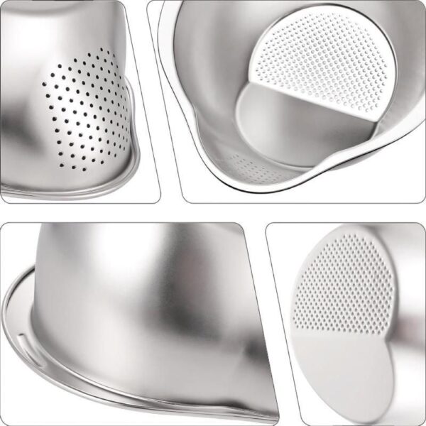 آبکش برنج شور تمام استیل