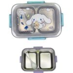 ظرف غذا دو قسمته استیل سانریو - سینامورول