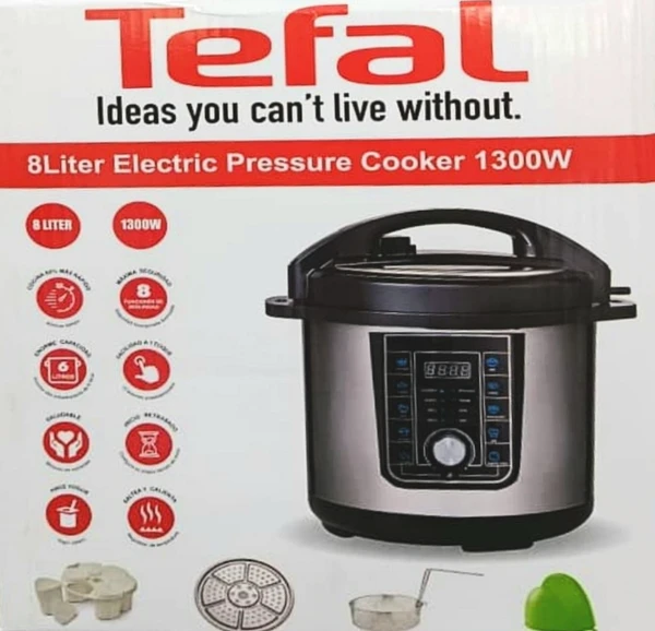 زودپزبرقی تفال 8 لیتر و پلوپز و آرام پز و بخارپز تفال مدل 4639